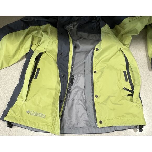 COLUMBIA SPORTSWEAR Waterproof Green/Gray Jacket With Hood Women's Size Small - Picture 9 of 15